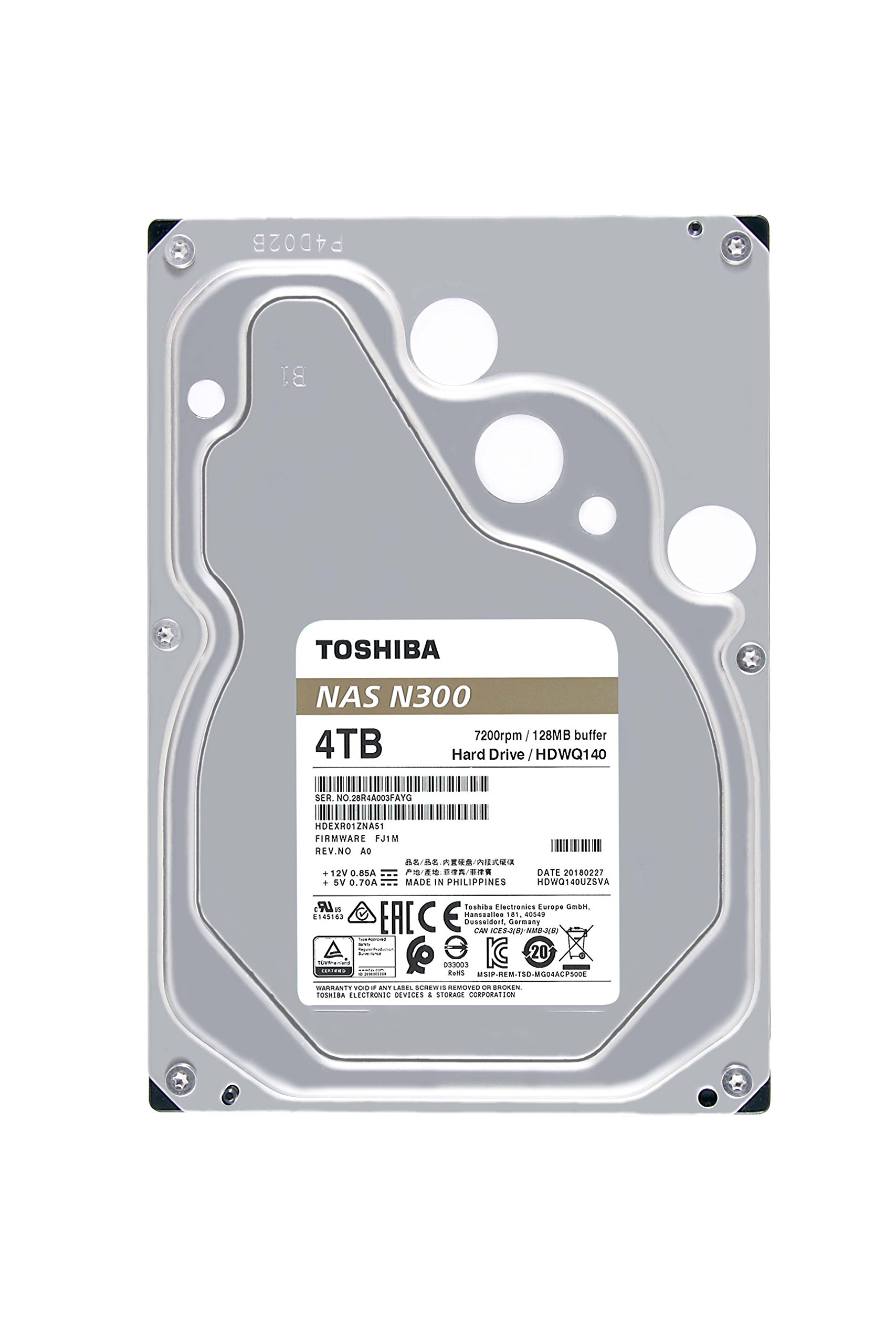 Amazon.com: Toshiba N300 NAS - Hard Drive - 4 TB - Internal - 3.5
