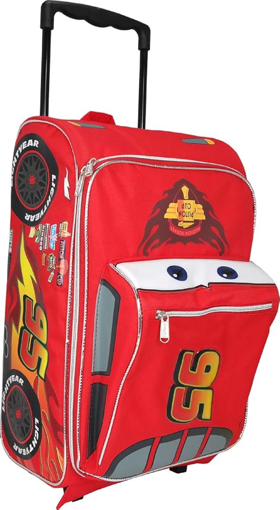 Amazon.com: Pixar Cars 17 inches Lightning McQueen Shape Luggage