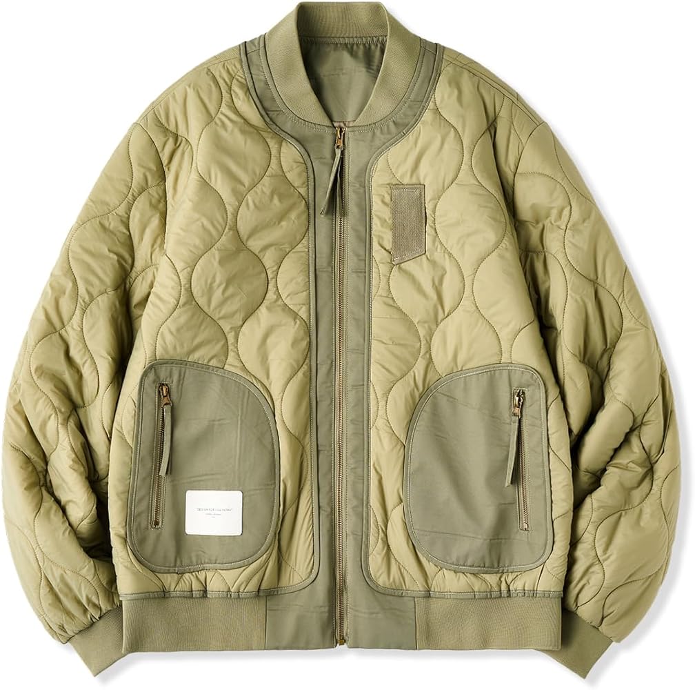 Amazon | [karaku] 中綿 ジャケット メンズ キルティング 中綿フライト