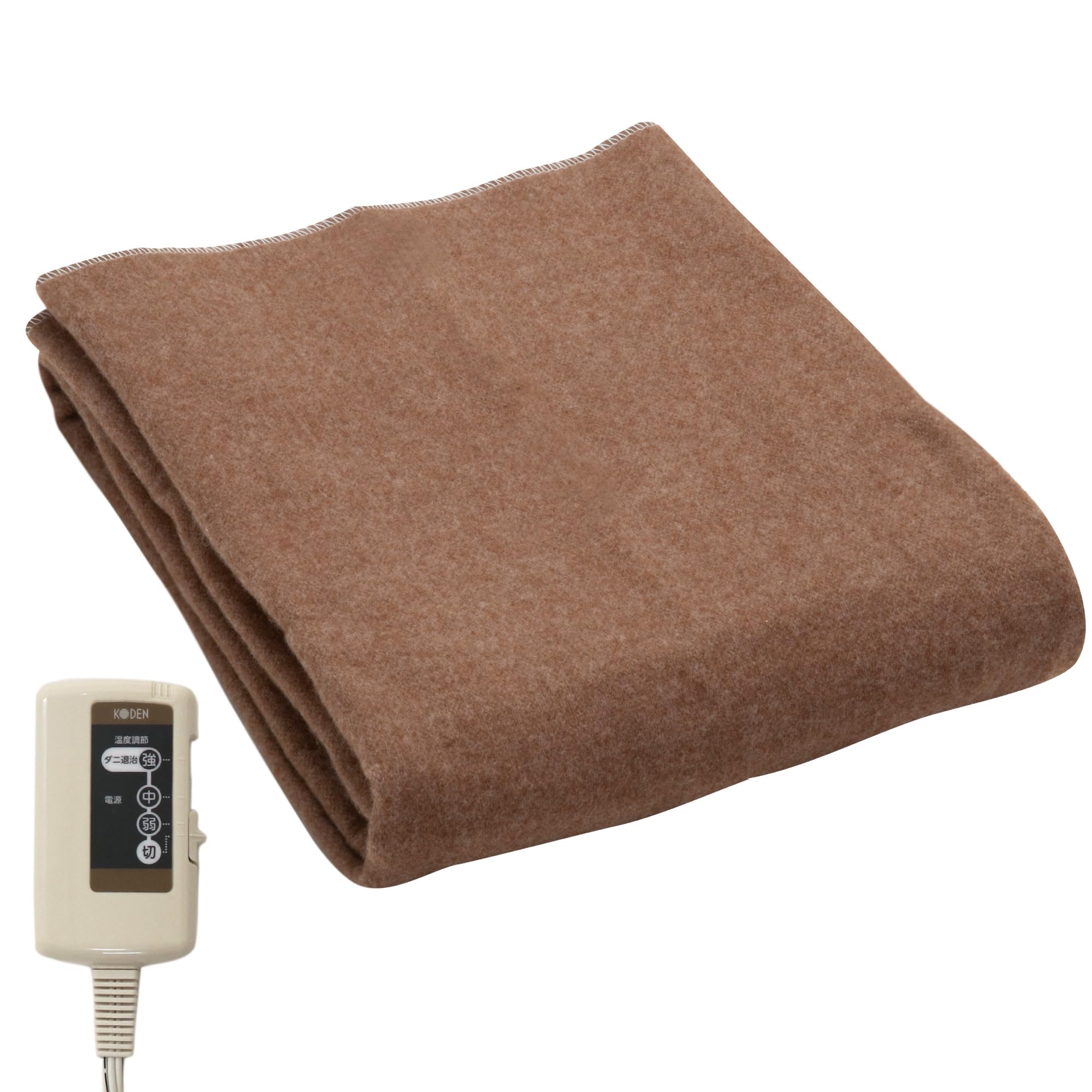 Amazon | 広電(KODEN) 電気毛布 敷き 140×80cm ブラウン 洗える