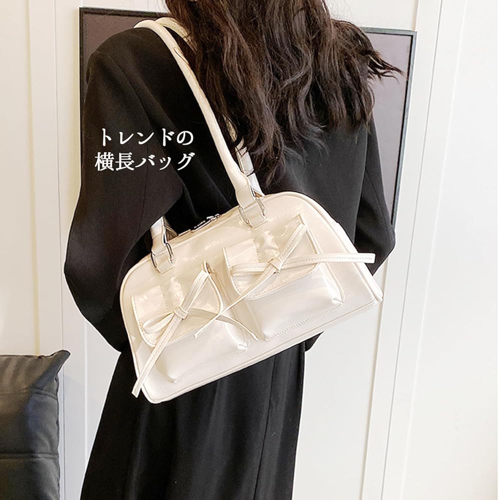 Amazon | [Lapimou] ボストンバッグ 横長 肩掛け ショルダー