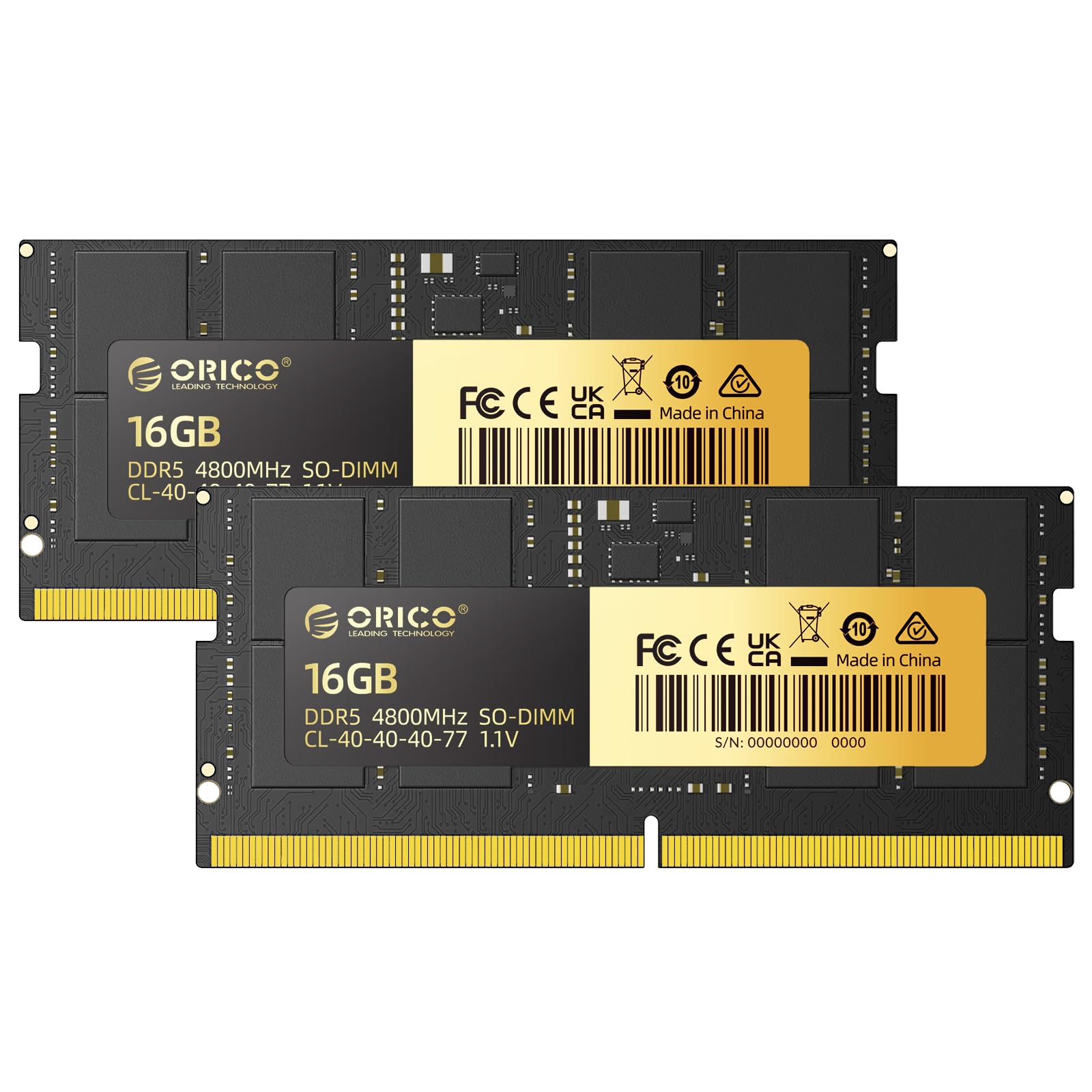 Amazon.co.jp: ORICO DDR5 SODIMMメモリ 32GBキット（2×16GB）4800MHz