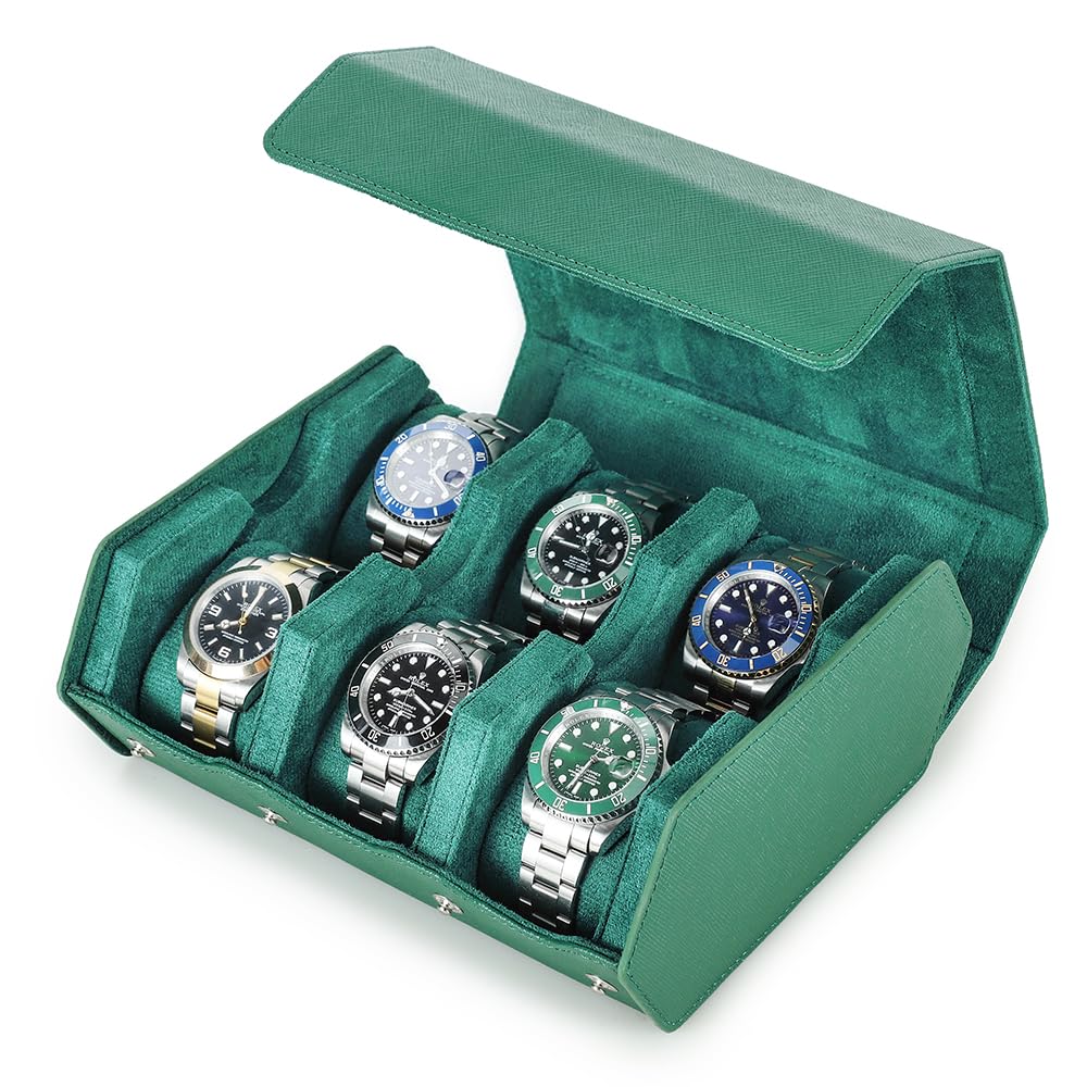 Amazon.co.jp: Contact's family 腕時計ロール 6 本用 六角型レトロ