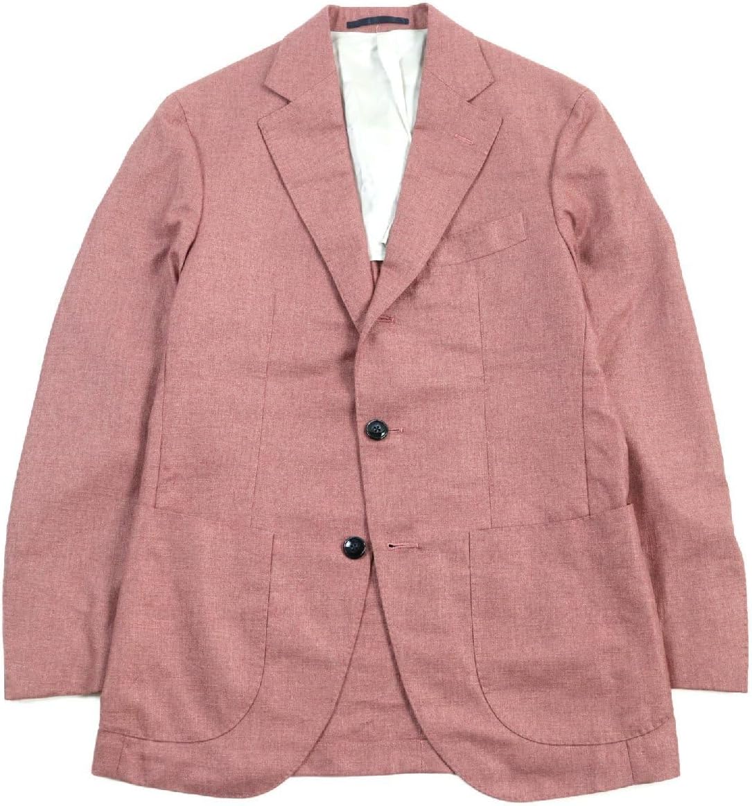 バルバ BARBA シルク・カシミヤ混 ウールジャケット 茶グレンチェック