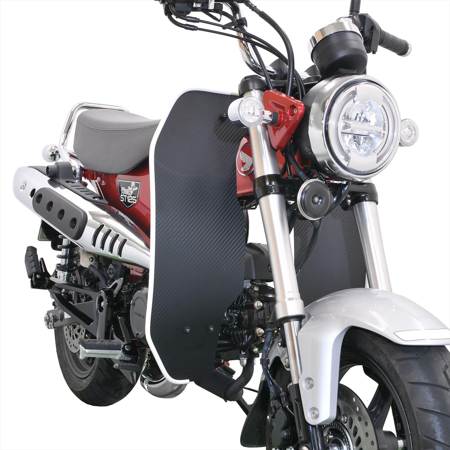 Amazon | 旭風防(AF ASAHI) AFレッグ風防 ブラック(カーボン柄)/モール