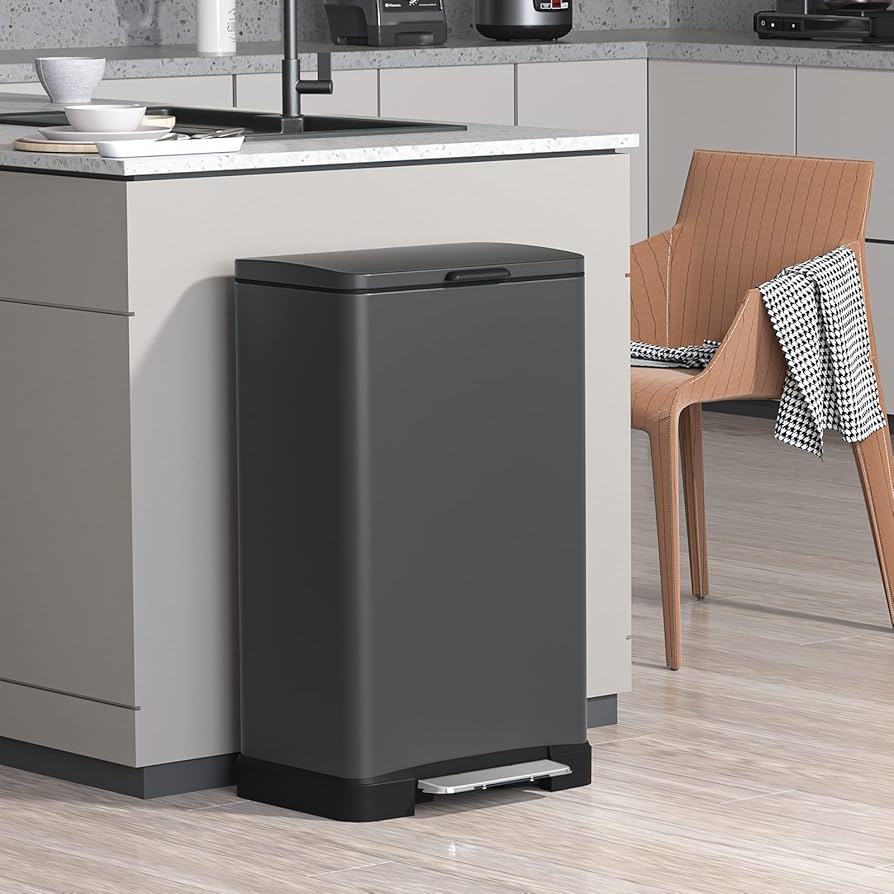 Amazon｜Mbillion ゴミ箱 おしゃれ ふた付き ステンレス 40リットル