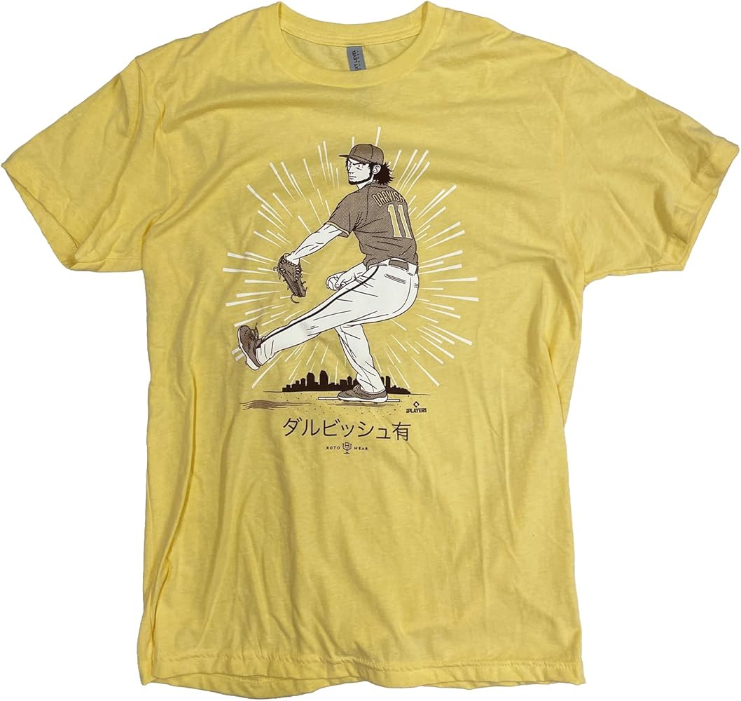 Amazon | ROTOWEAR ダルビッシュ イラストTシャツ ドジャース (M) | T