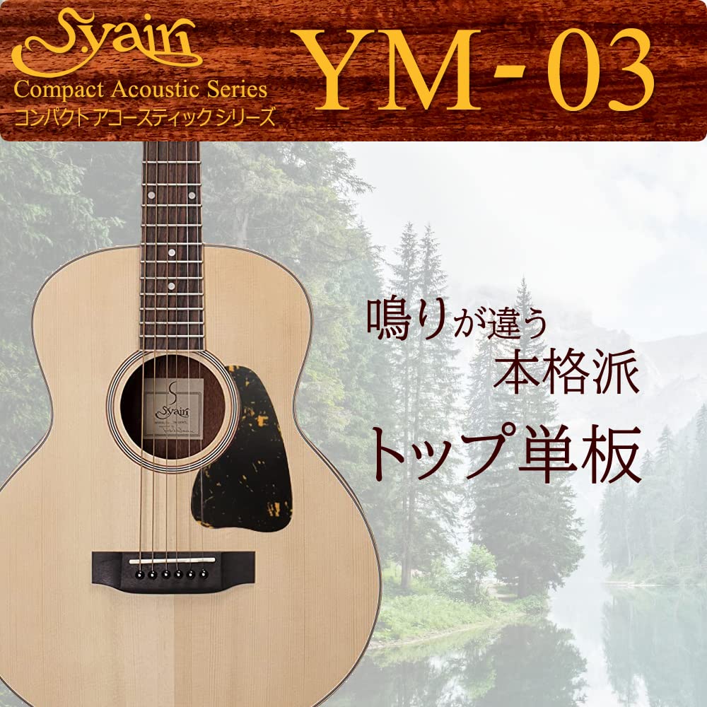 Syain シャイン YM-03/MH アコースティックギター ケース付き