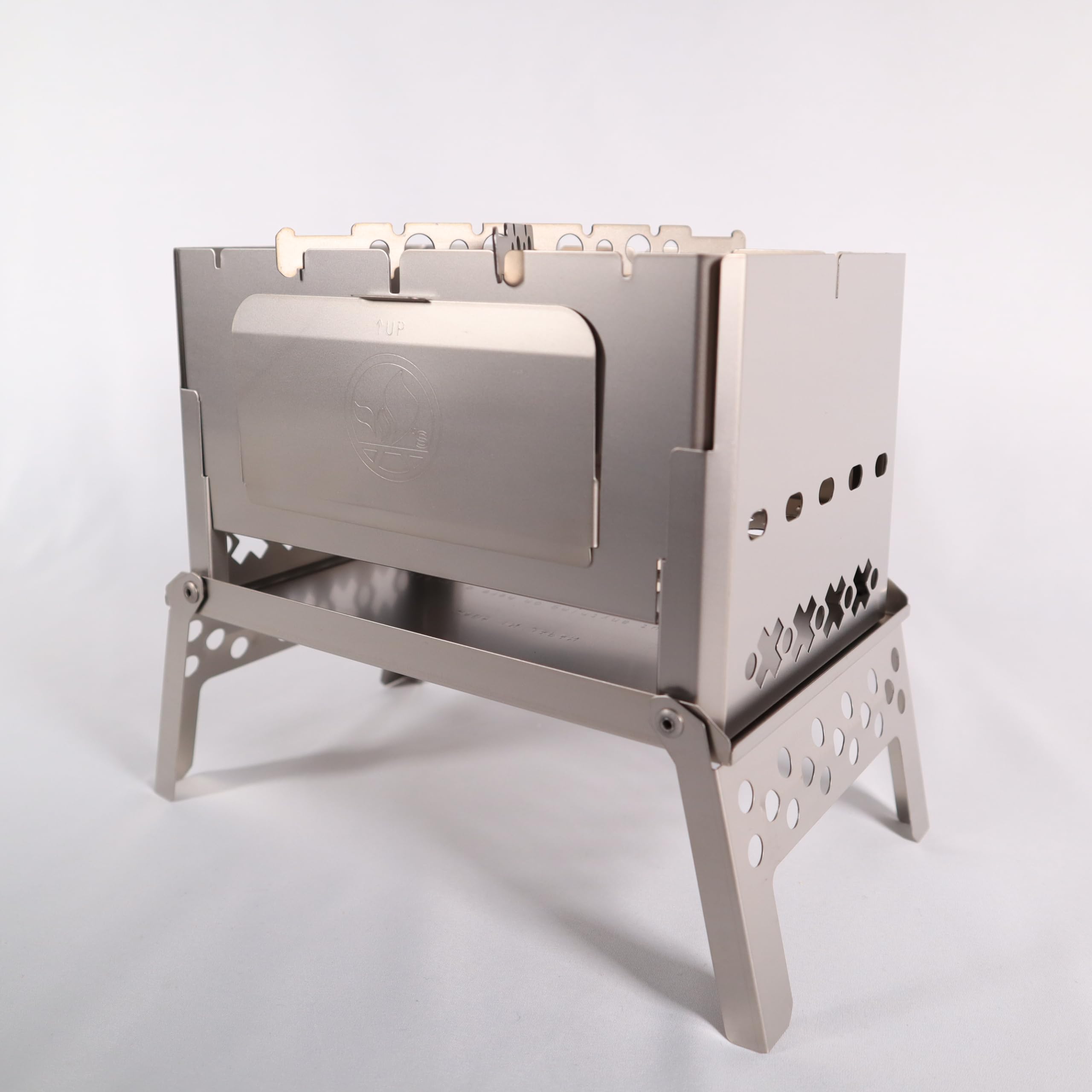 Amazon | 笑's Mr.B-6 All Titanium コンパクト焚き火グリル チタン製