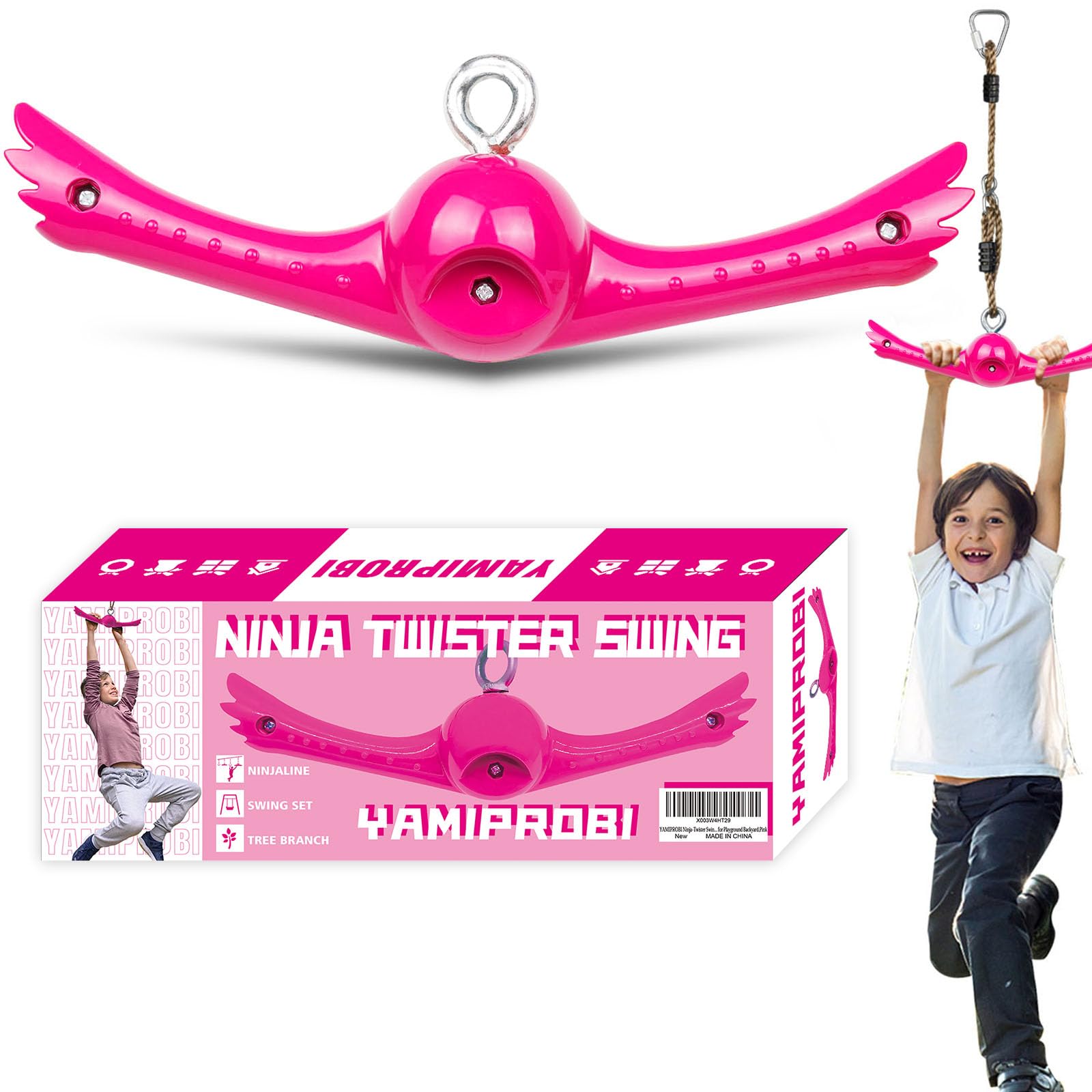 Amazon.com: YAMIPROBI Ninja-Twister Swing Spins Set: Slackline