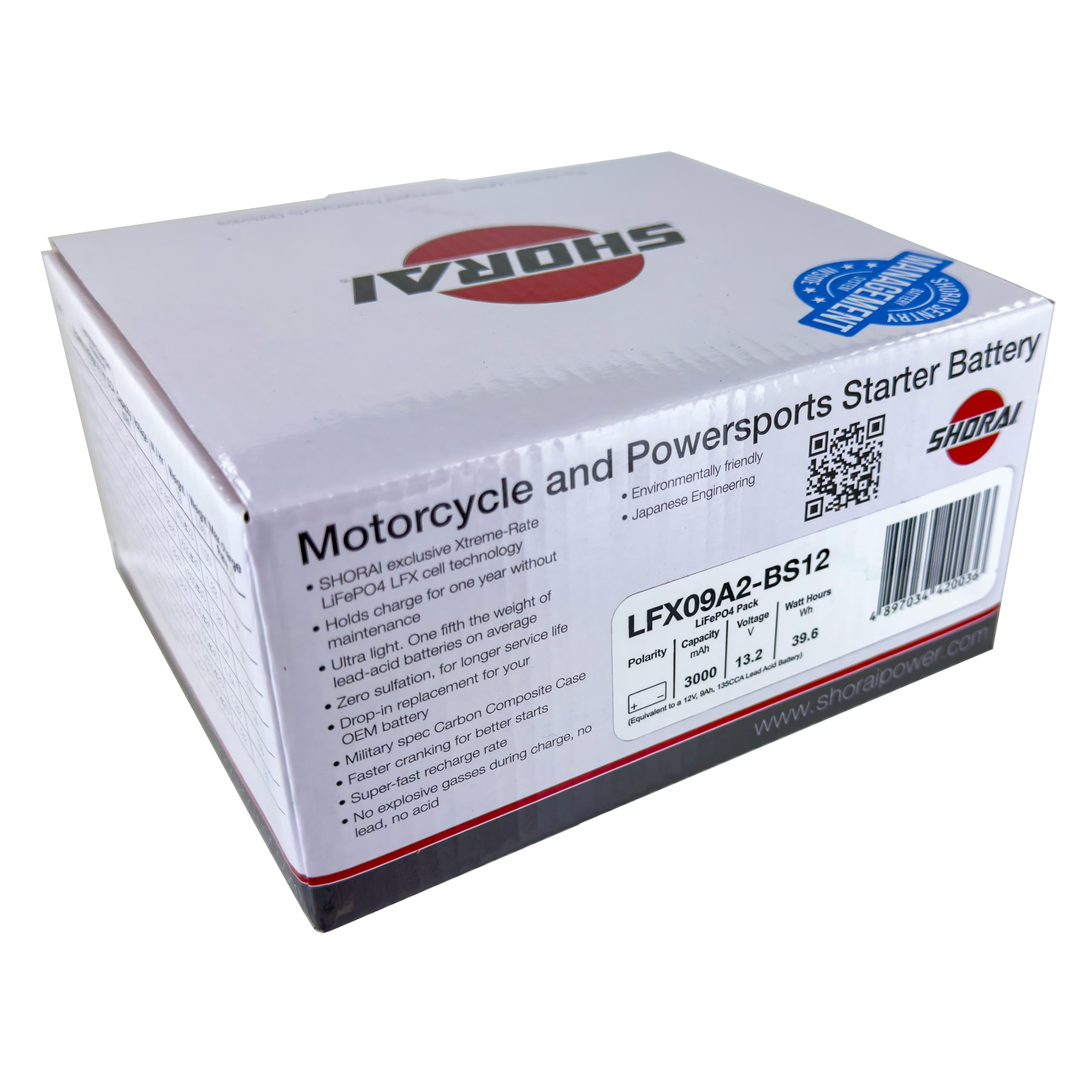 Amazon | SHORAI POWER ショウライバッテリー LFX09A2-BS12 | バイク