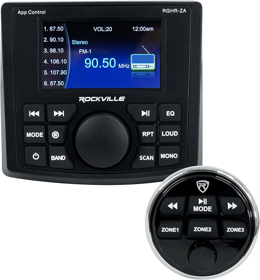 Amazon.com: Rockville RGHR-ZA 4 Zone Marine Gauge Hole Digital