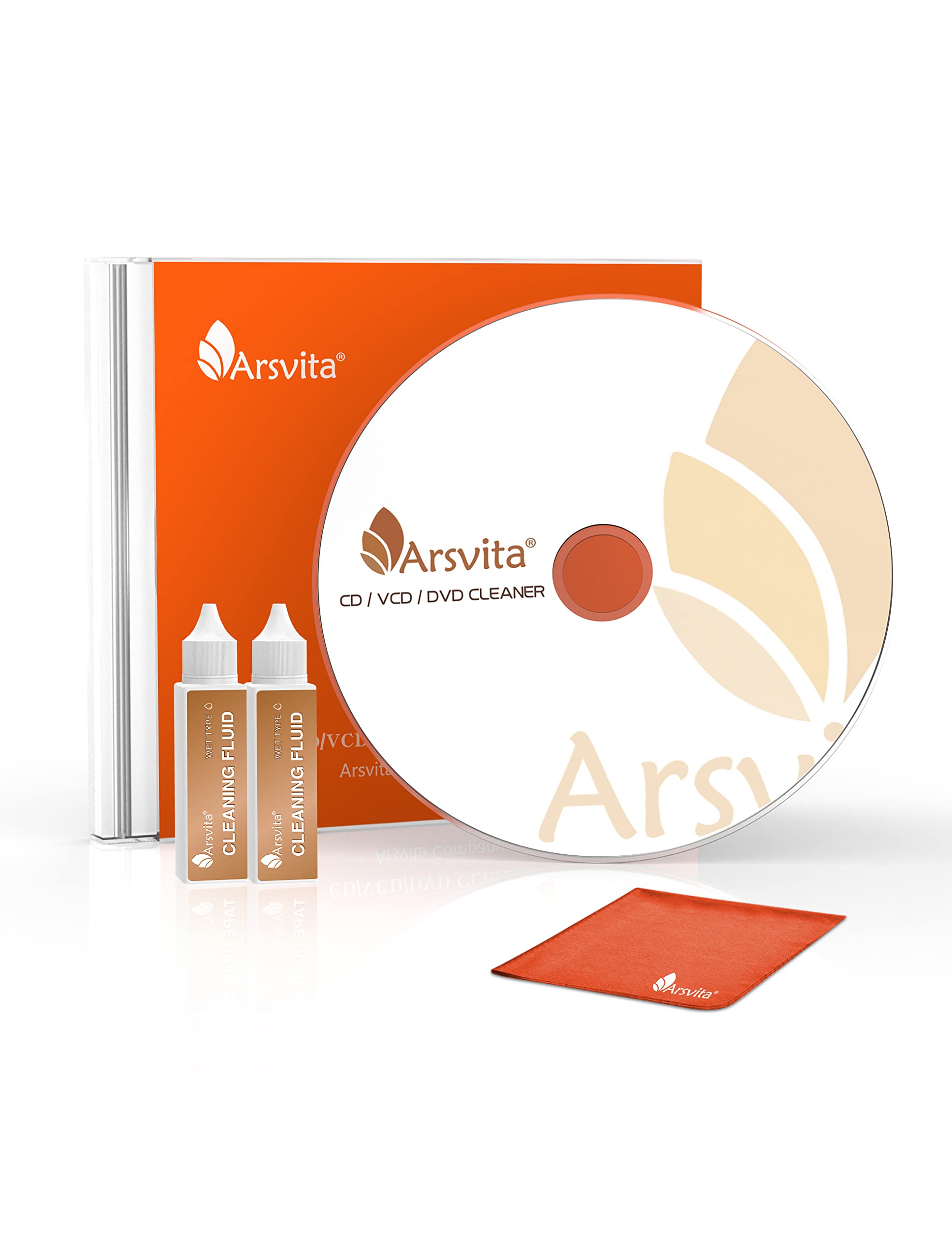 Amazon.com: Arsvita Laser Lens Cleaner Disc Cleaning Set for CD