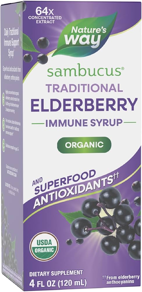 Amazon.com: Nature's Way Sambucus Traditional Immune Elderberry