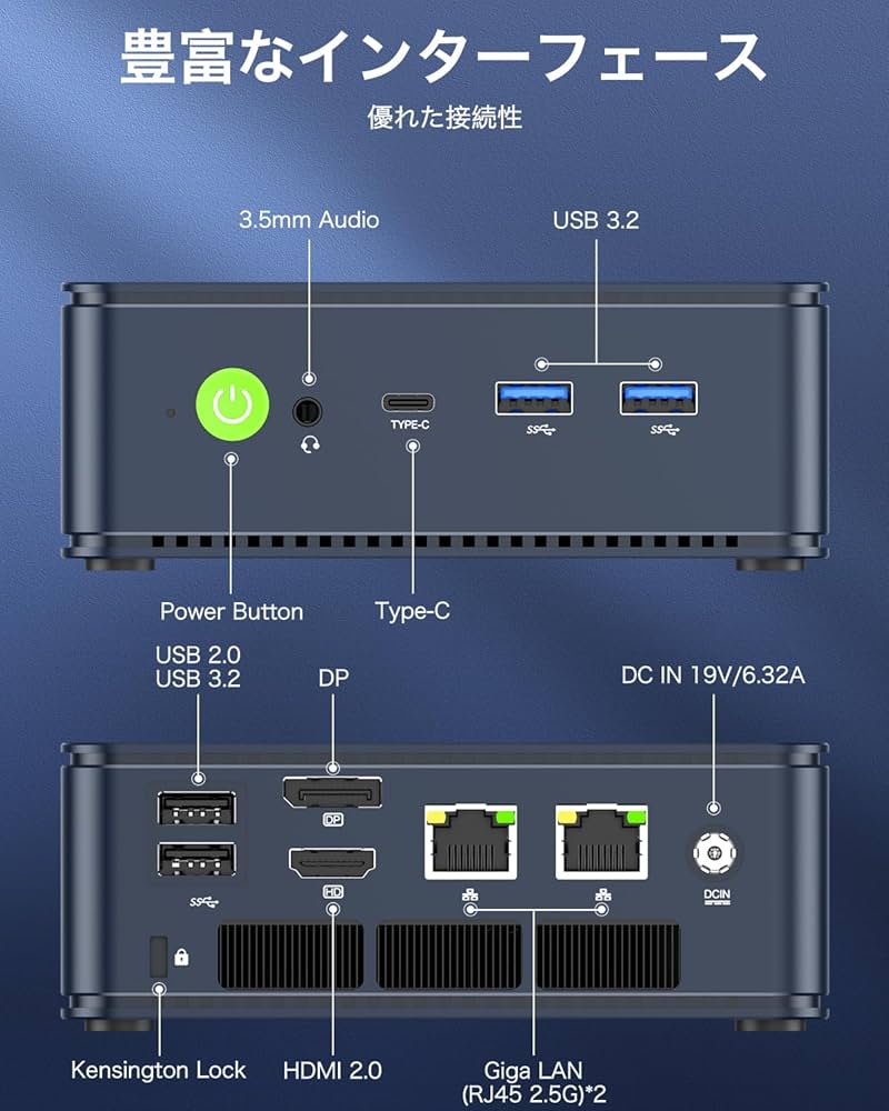 Amazon.co.jp: GMKtec ゲーミングミニPC AMD Ryzen 7 5825U (8C/16T