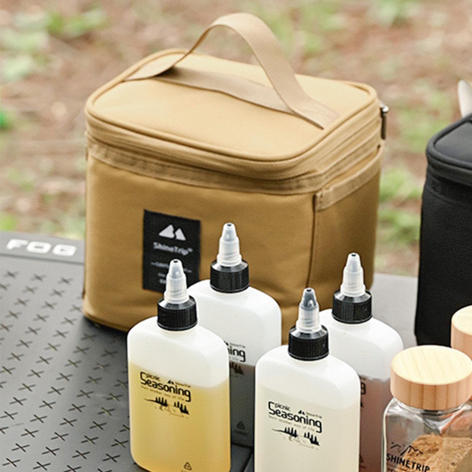 Amazon.co.jp: SAEYZ スパイスボックス キャンプ用 調味料収納バッグ