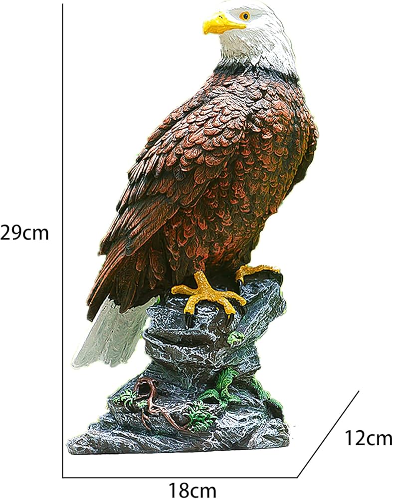 Amazon | PAEFIU 猛禽類最強 鷲 ワシ 鷹 置物 ミスターイーグル 防鳥