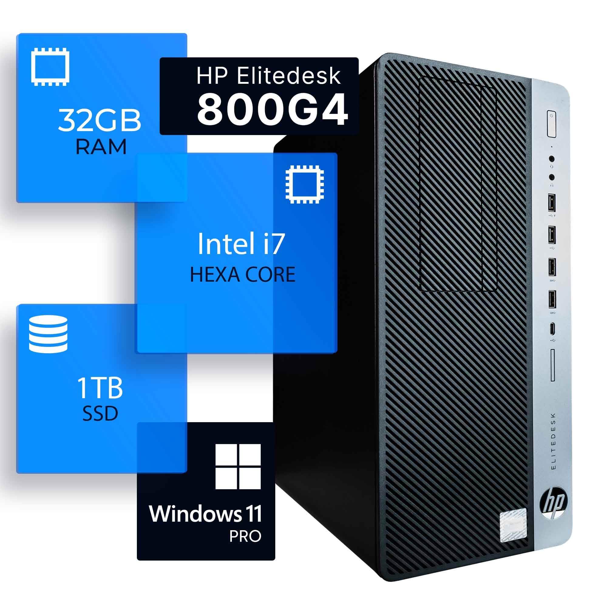 Amazon.com: HP EliteDesk 800G4 Tower Desktop Computer | Hexa Core