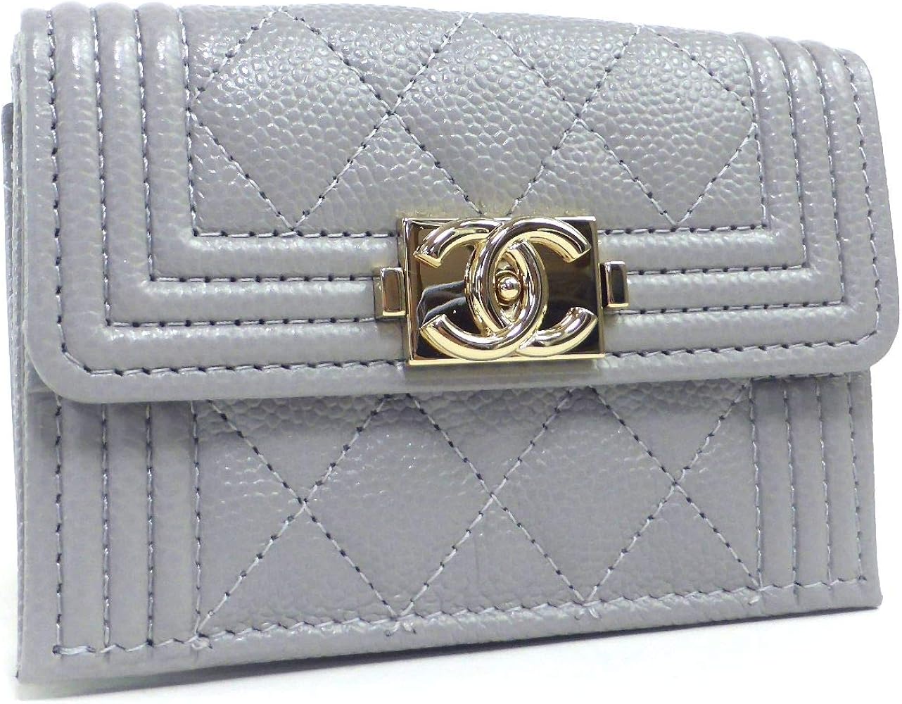 Amazon | [シャネル] 三つ折り 財布 ボーイシャネル コンパクト A84432