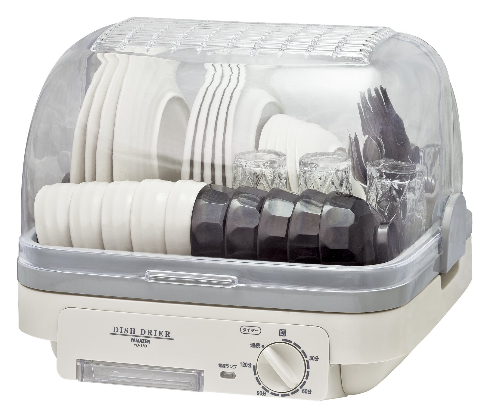 Amazon.co.jp: [山善] 食器乾燥器 大容量 (5人分) 120分 タイマー付き