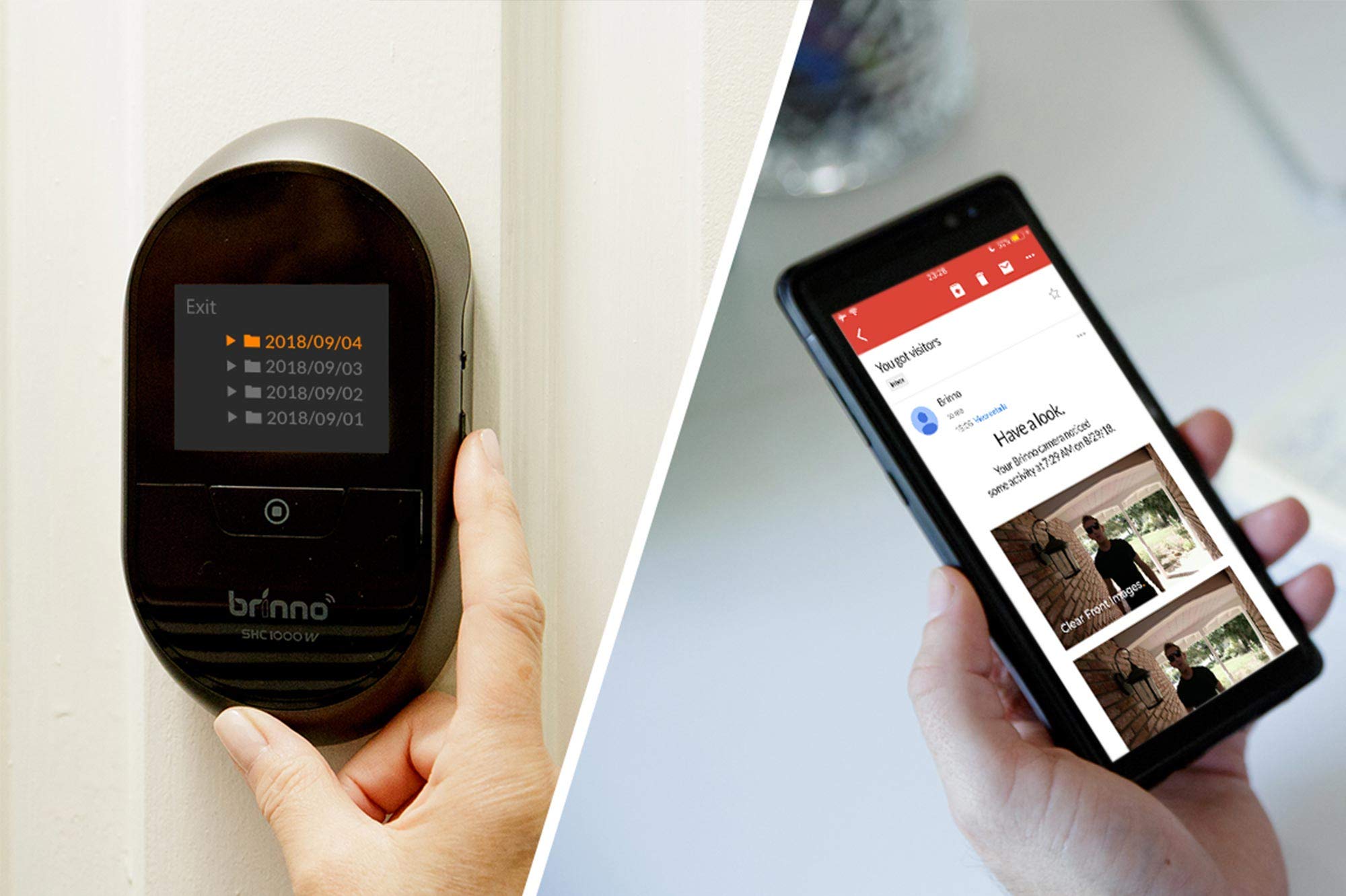 Amazon.co.jp: Brinno DUO SHC1000W Wi-Fi 対応スマートドアスコープ