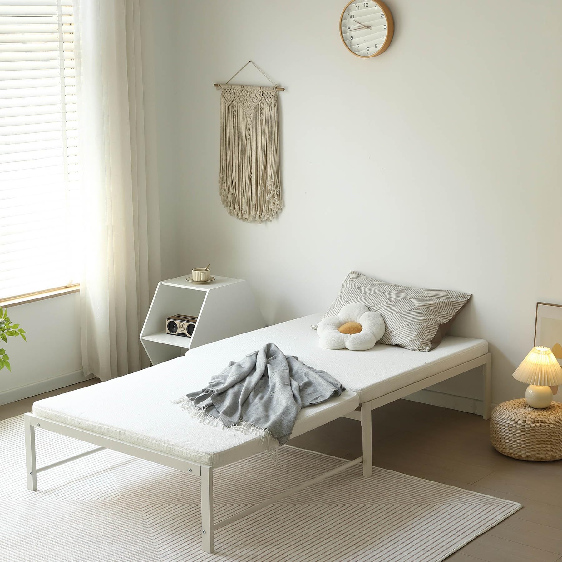 Amazon｜ディベッド ソファベッド シングル パイプベッド 伸長式ベッド