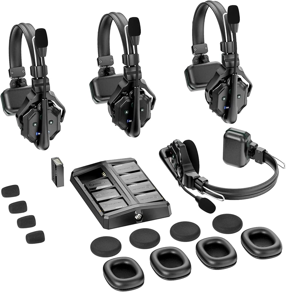 Amazon.co.jp: Hollyland Solidcom C1-4S ワイヤレスインカム 4人用 全