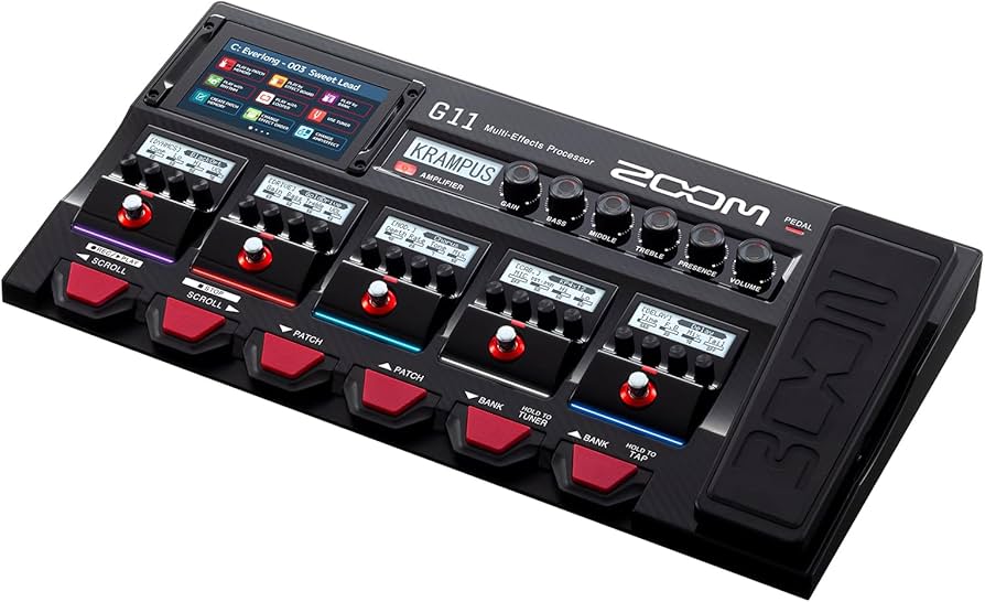 Amazon | ZOOM G11 ギターマルチエフェクター 5インチタッチスクリーン