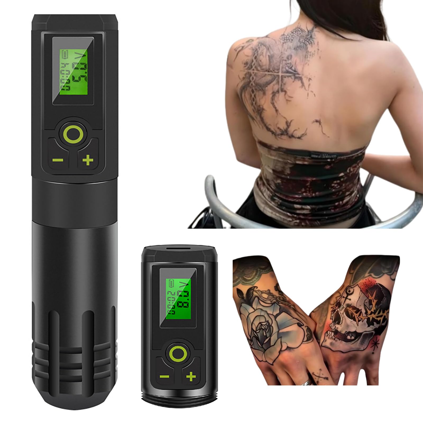 Amazon.co.jp: YMSCIKSJ ワイヤレスタトゥーマシン、充電式コードレス