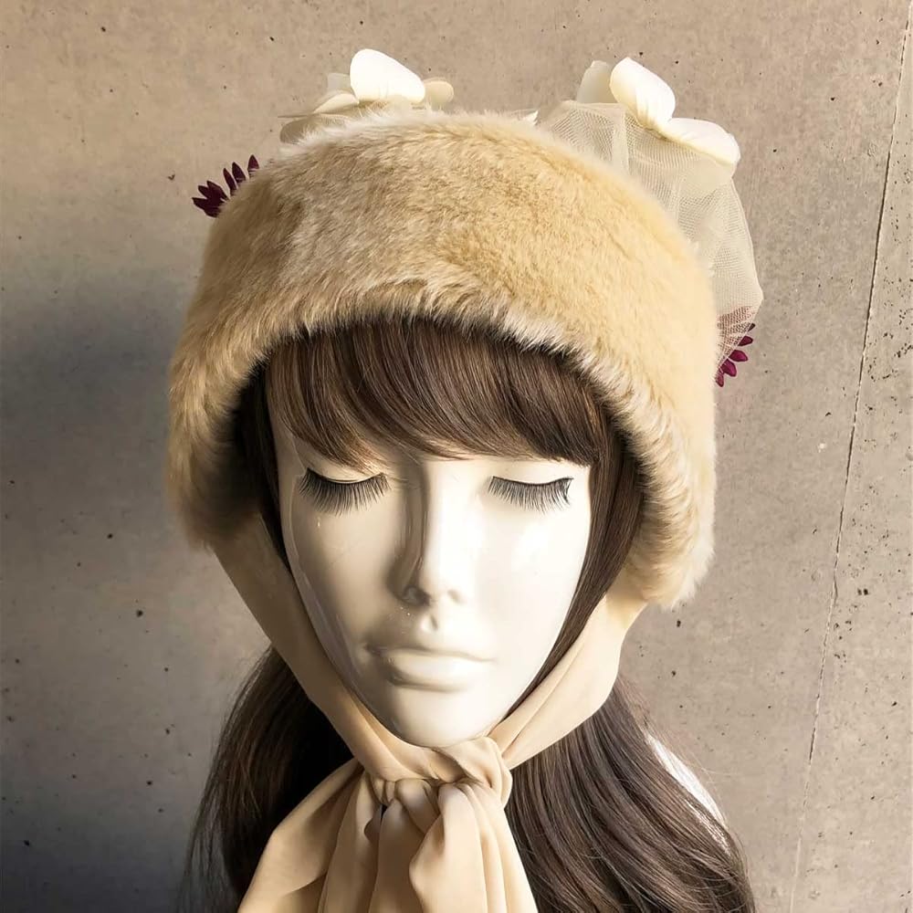 Amazon | Barairo no Boushi（バラ色の帽子)/ロシア姫フード（白