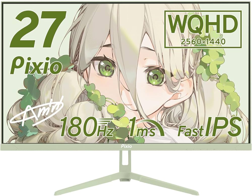 Amazon.co.jp: Pixio PX278 WAVE Mint Green ゲーミングモニター 27