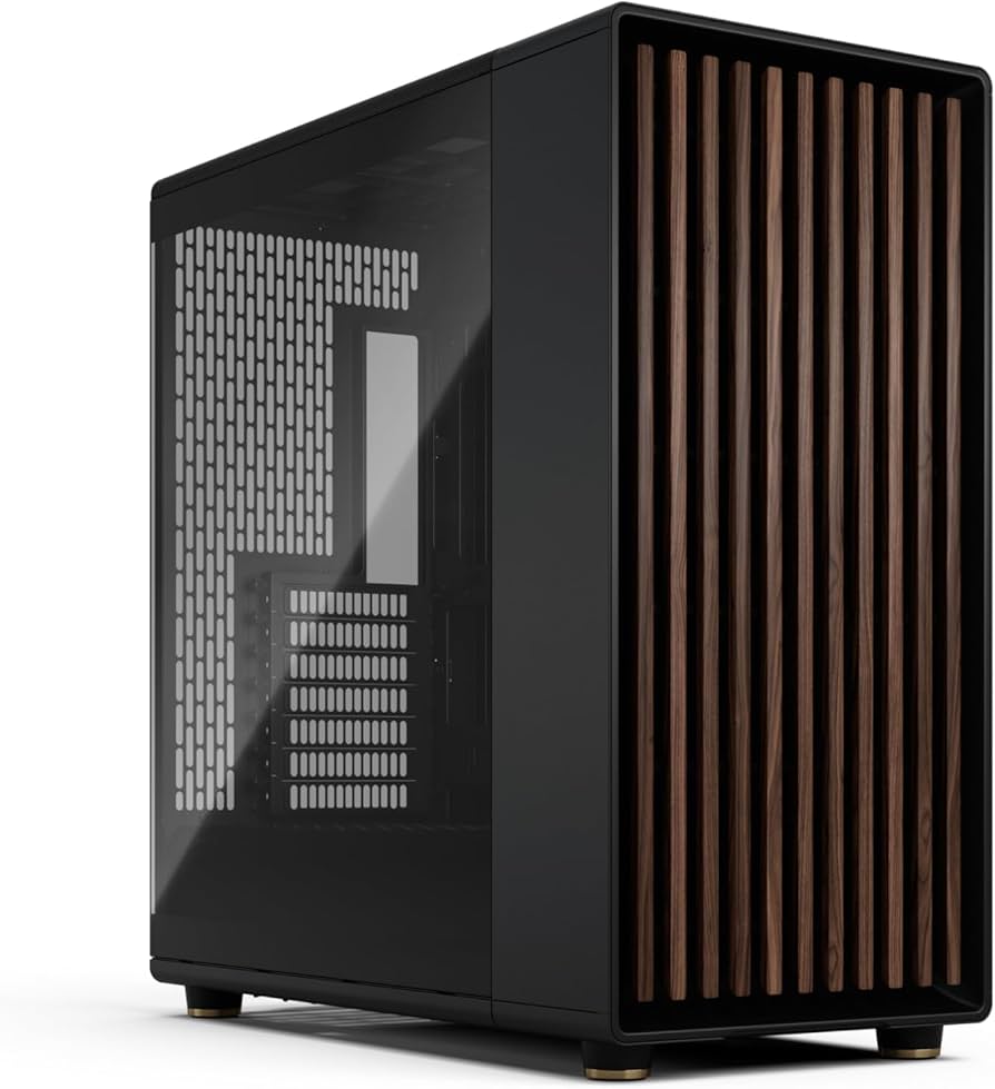 Fractal Design North XL RC Charcoal Black TG Dark - Reverse