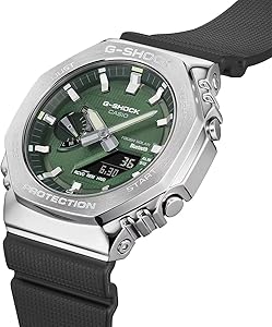 Amazon.com: Casio G-Shock G-Steel Solar Connected Green Dial Black