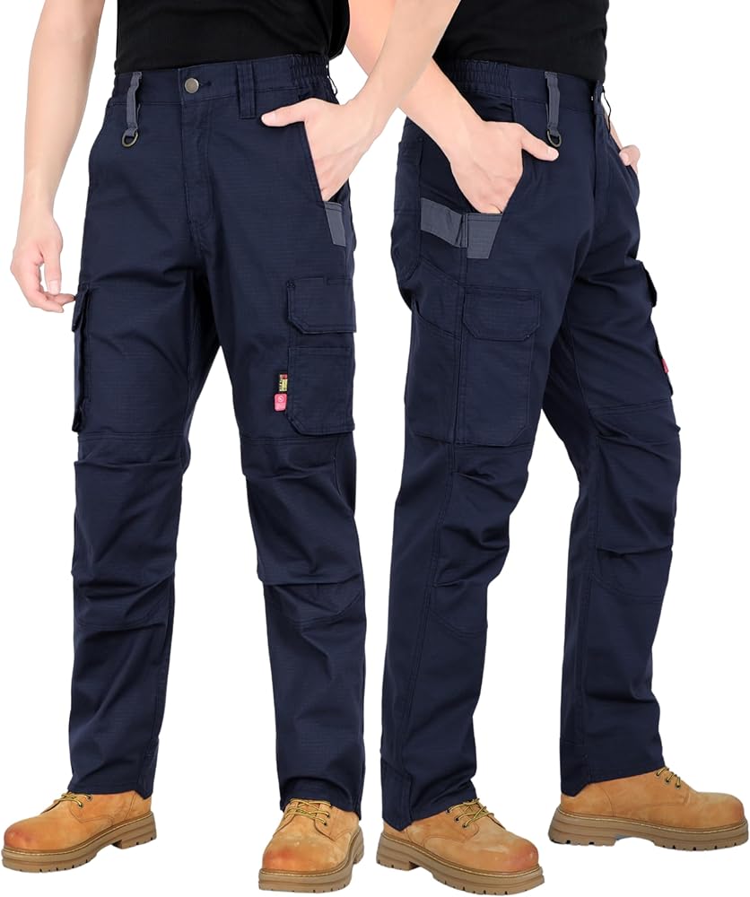 Amazon.com: BOCOMAL FR Stretch Cargo Pants Lightweight Ripstop