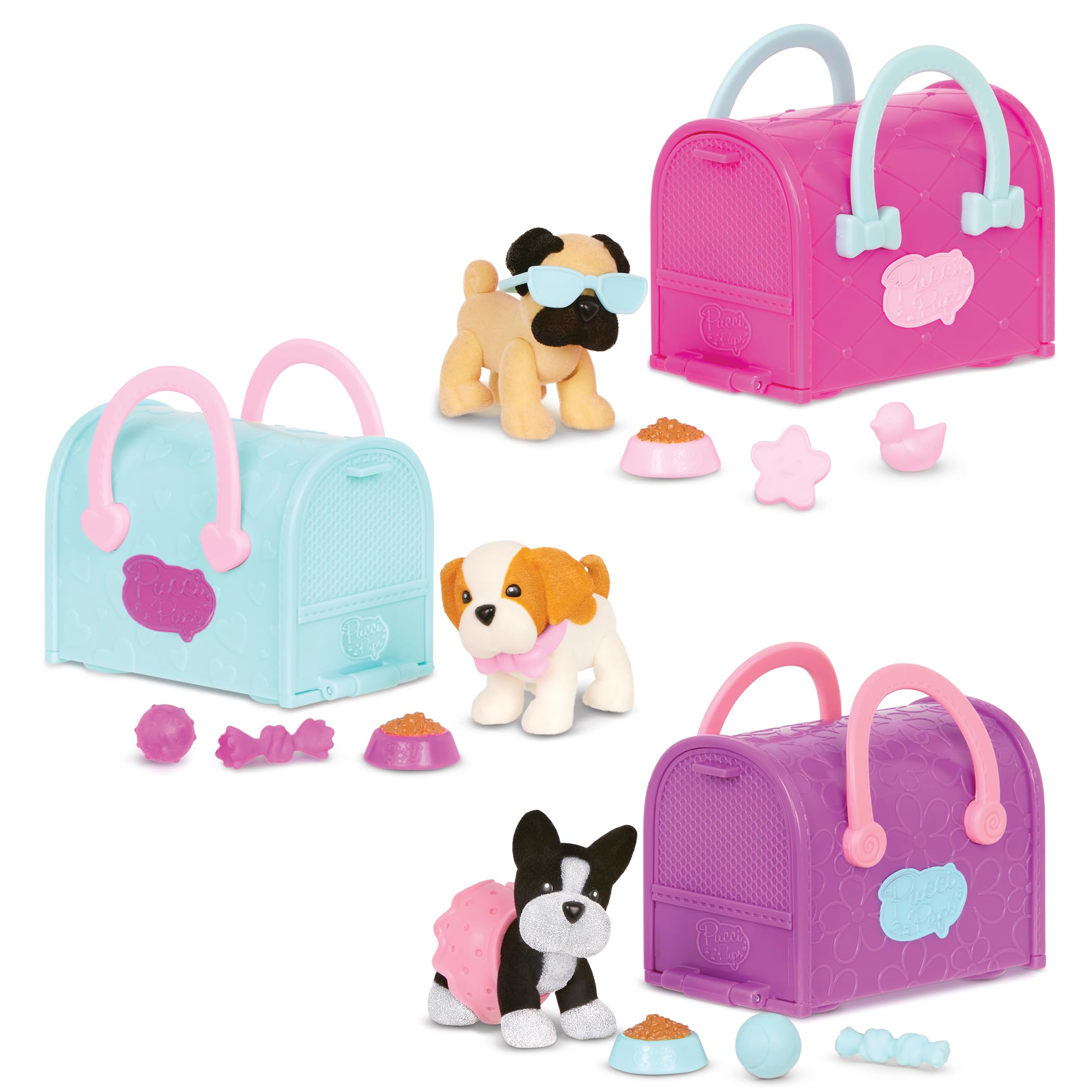 Amazon.com: Pucci Pups – Collectible Puppy Set – Boston Terrier