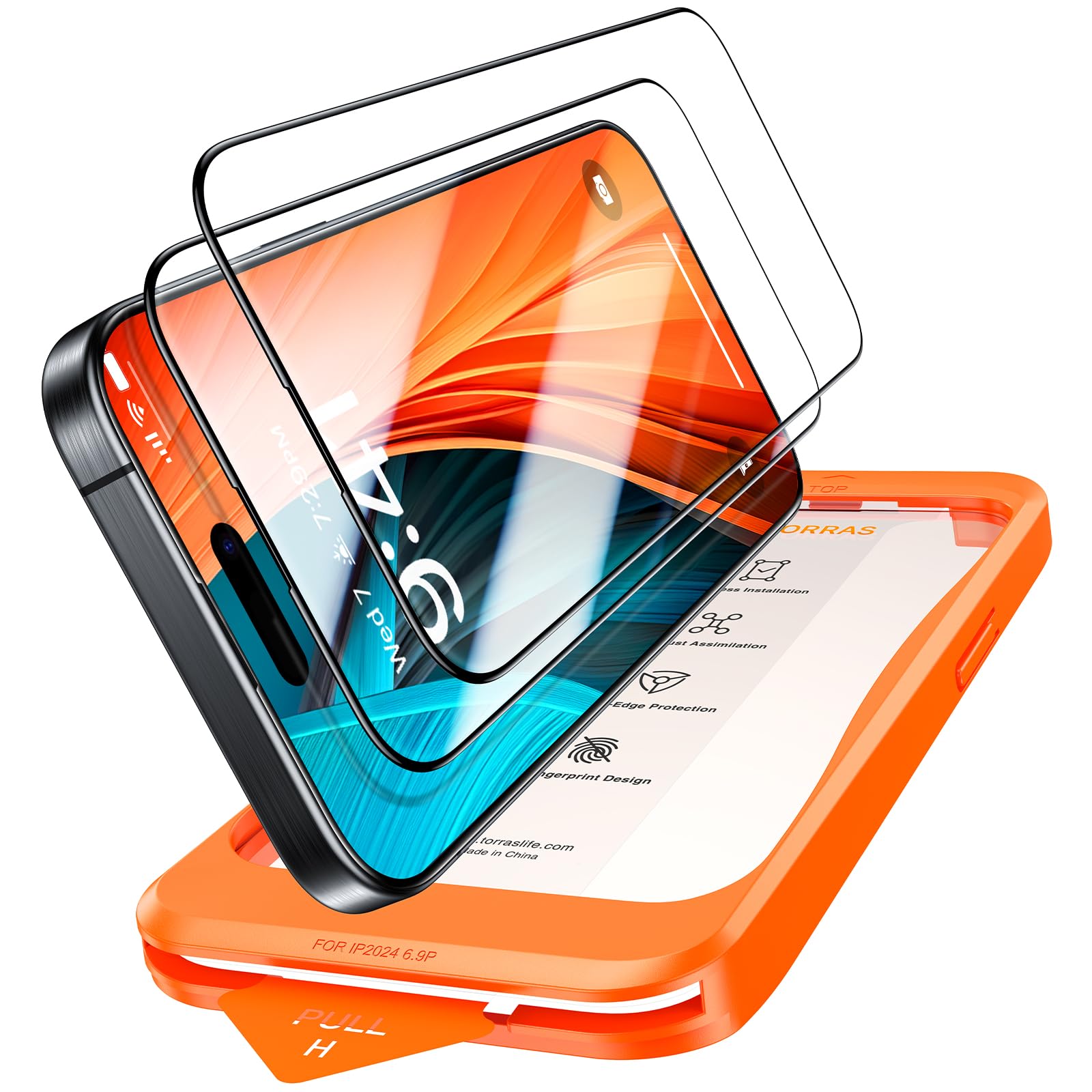Amazon | TORRAS iPhone 15 Pro Max 用 ガラスフィルム 宇宙航空材料