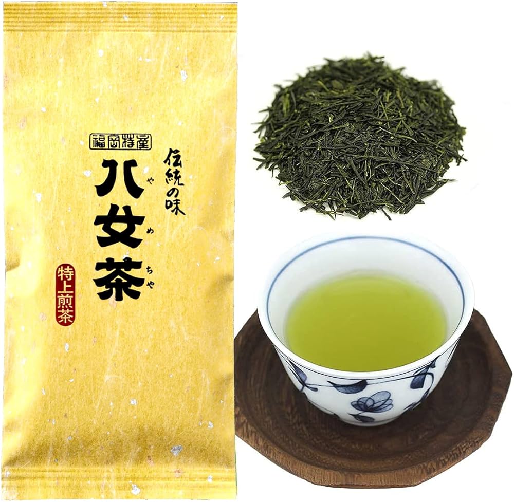 Amazon.co.jp: 八女茶 お茶 緑茶 茶葉 特上煎茶 100g 九州 福岡 八女茶