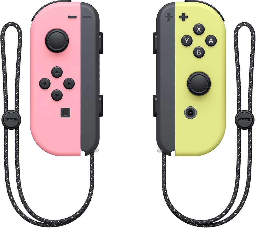 Amazon.com: Joy-Con (L)/(R) - Pastel Pink/Pastel Yellow : Video Games
