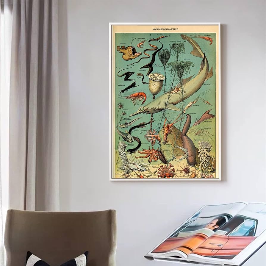 ⌘ kilim art ⌘ ヴィンテージ キリム 絵画 アート インテリア 魚