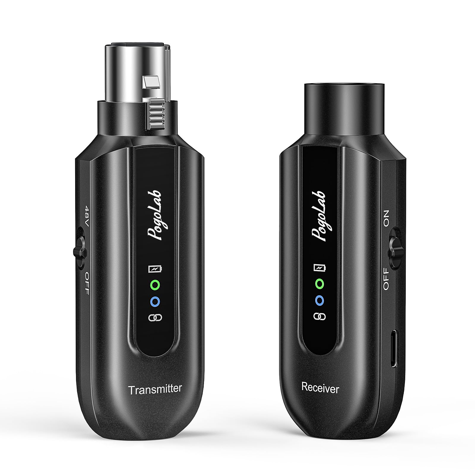 Amazon.co.jp: POGOLABワイヤレスマイクシステム送信機と受信機
