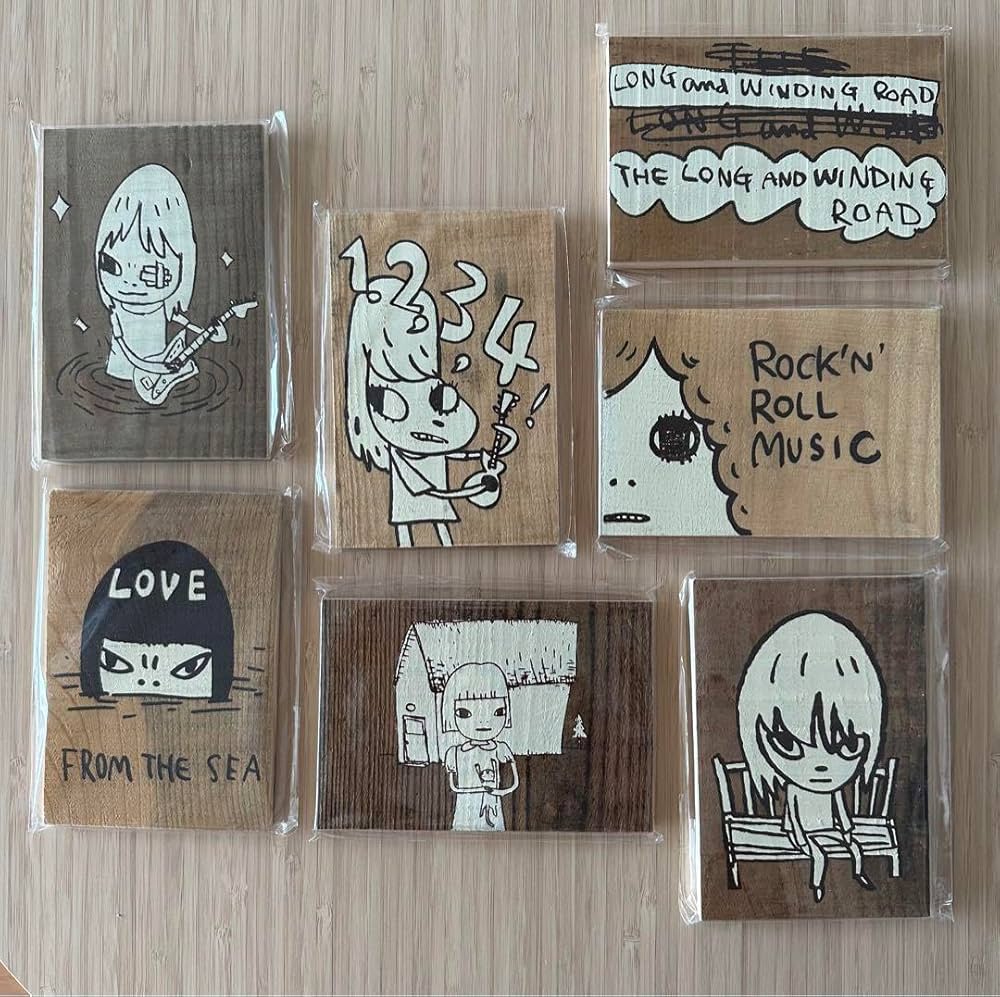 Amazon | 奈良美智 Yoshitomo Nara りんご箱ポストカード全種 青森県立