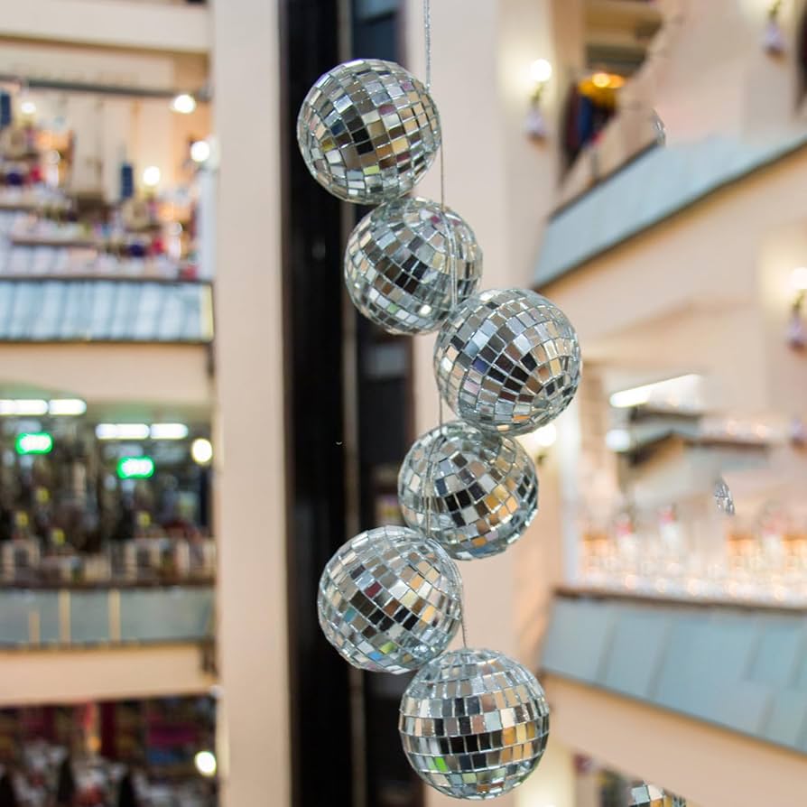 Amazon.co.jp: ミラーボール - 吊り下げリング付きミラーボール |反射