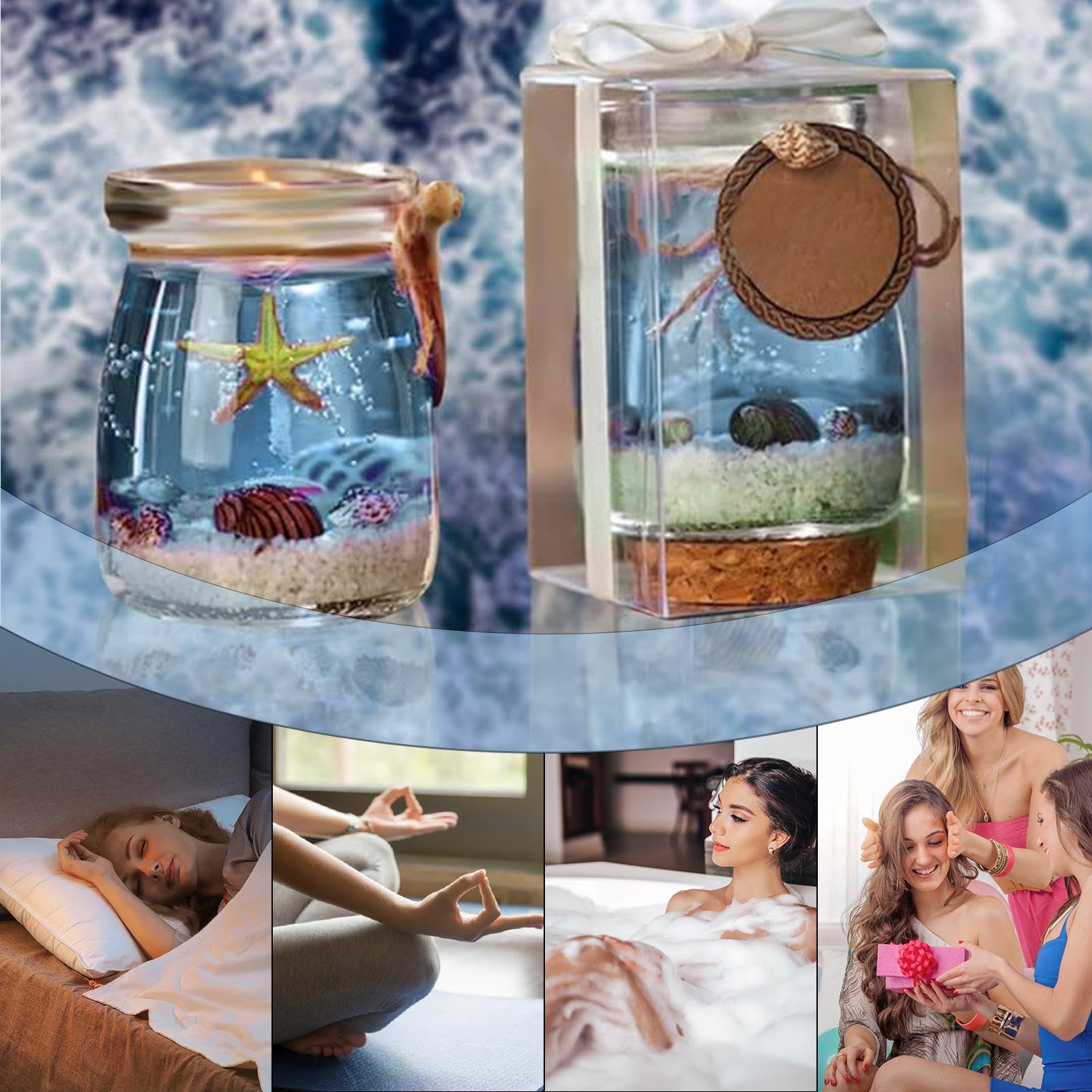 Amazon.co.jp: 海をテーマにしたジェルキャンドル オーシャンテーマ