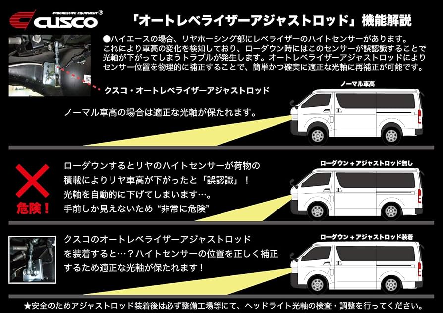 Amazon | クスコ (CUSCO)【 オートレベライザーアジャストロッド