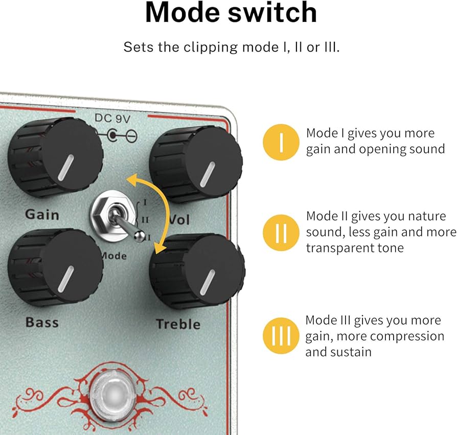 Amazon | Donner オーバードライブエフェクター 完全アナログ回路
