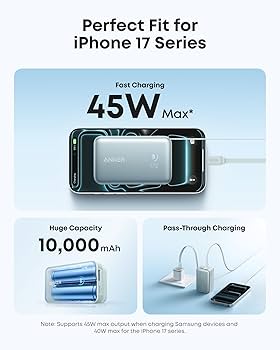 Amazon.com: Anker Nano Portable Charger, 45W 10000mAh with 2.3 ft