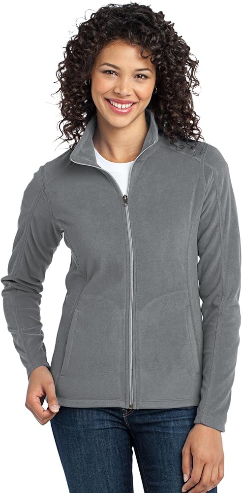 Port Authority Ladies Lightweight Microfleece Jacket. L223, Pearl