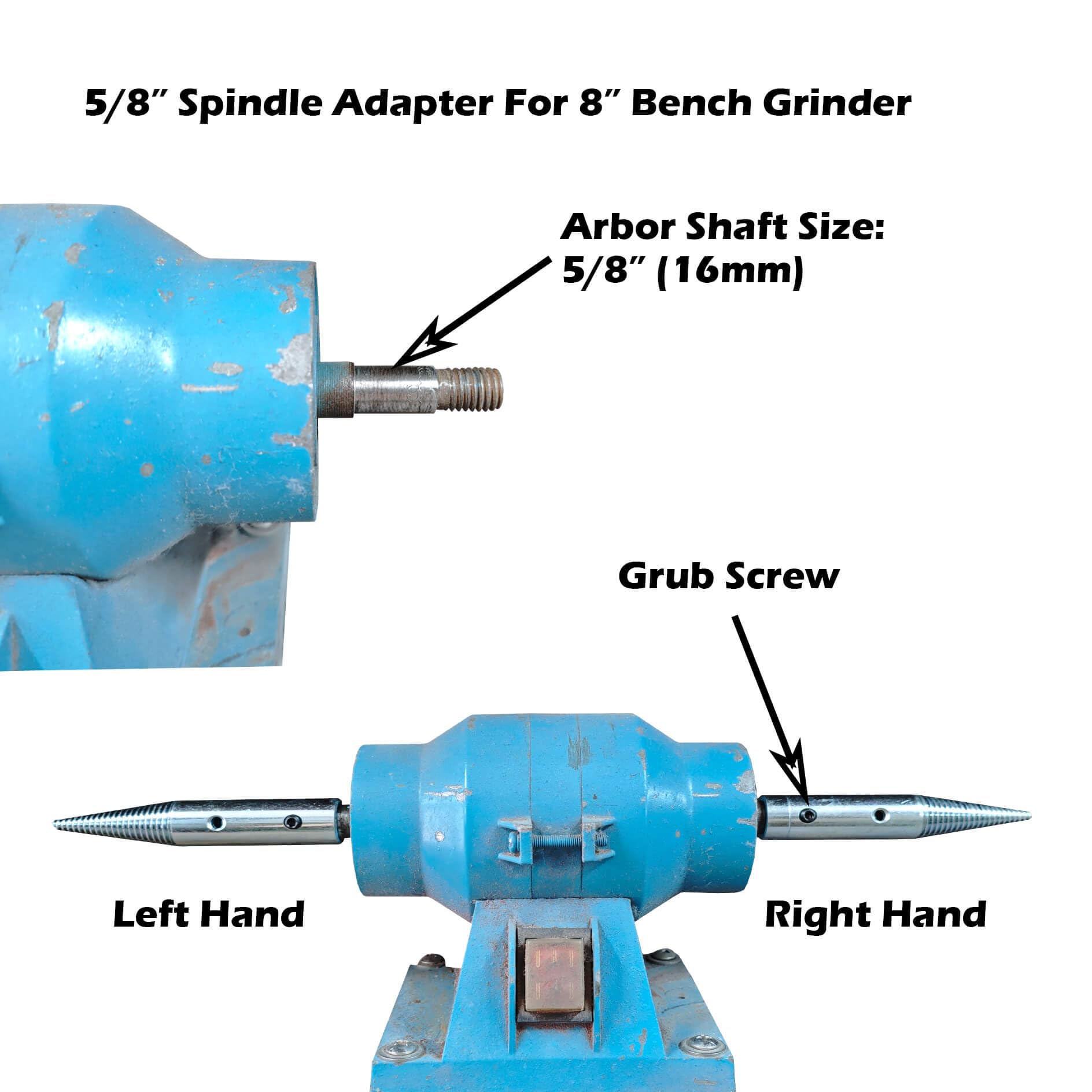 Amazon | PURUI 5/8インチ スピンドルアダプター 左右 8インチ ベンチ