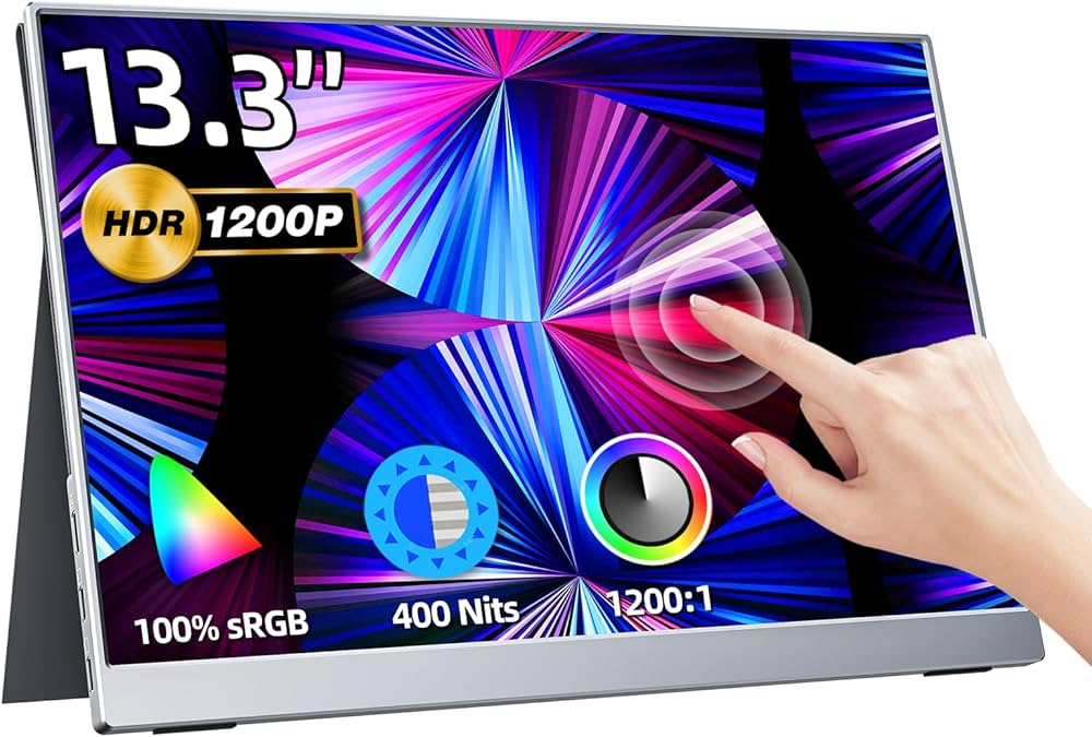 Amazon.co.jp: kksmart モバイルモニター 13.3インチ タッチパネル 超