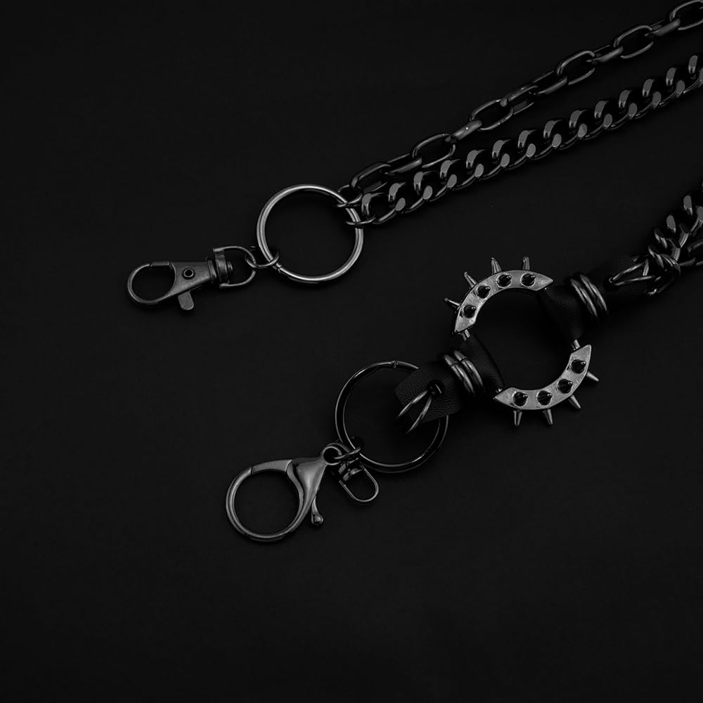 Ikacvb Wallet Chain For Men Adults Pocket Punk Belt Chains Emo